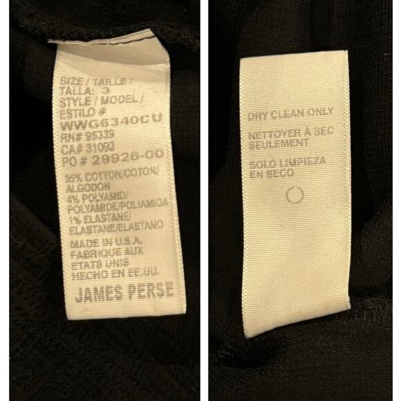 JAMES PERSE Skinny Scoop Back Dress Size 3 - Picture 5 of 6